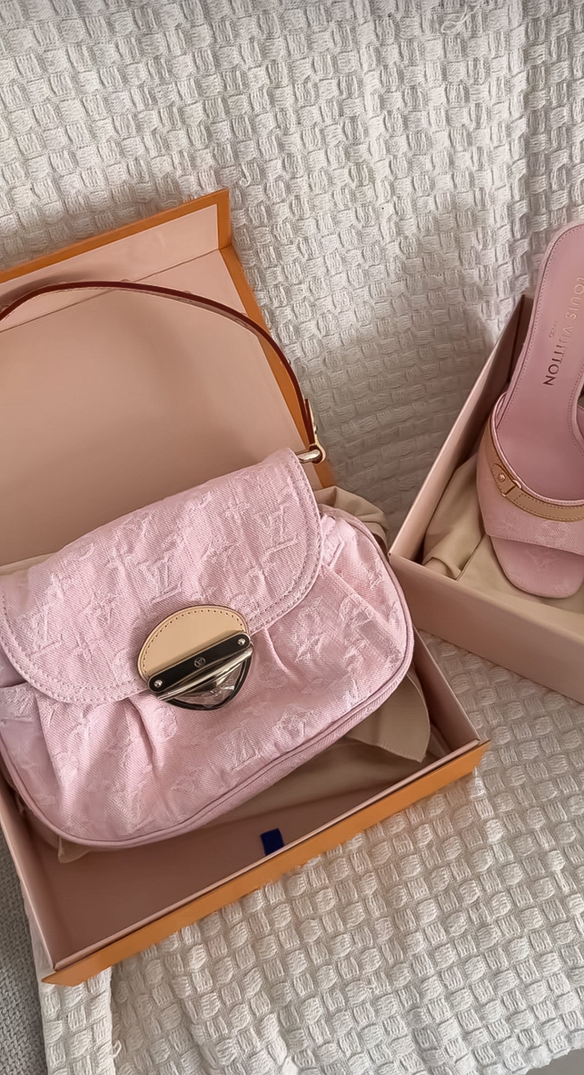 Barbie combo : Mules+Sac LV